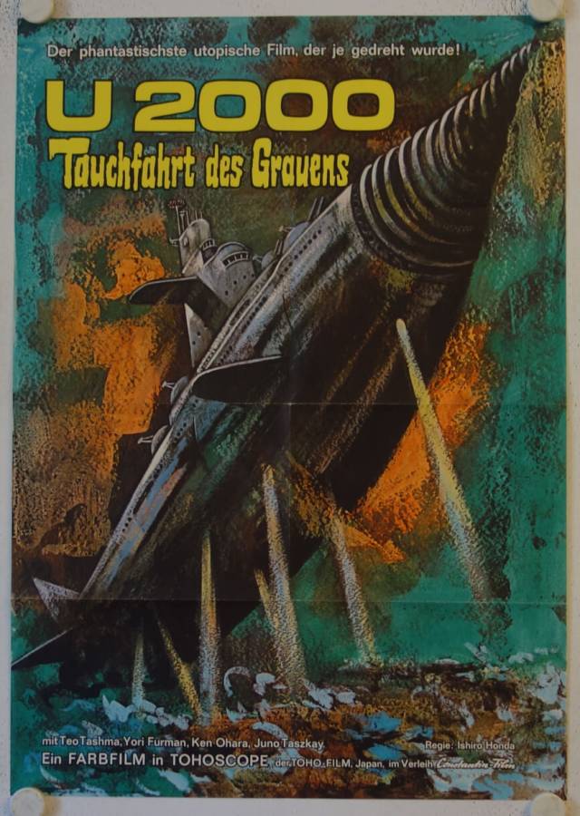 U 2000 Tauchfahrt des Grauens originales deutsches Filmplakat